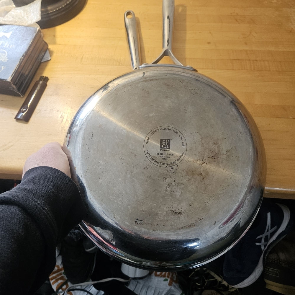 2 Zwilling JA Henckels 10&12 In Ceramic Nonstick Frying Pan Skillets Stainless - Picture 6 of 6